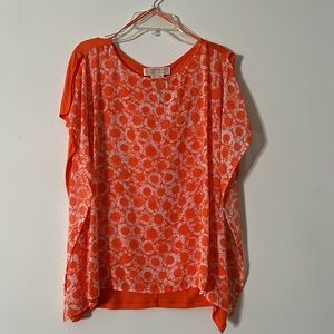 Michael Kors top Pumpkin orange oversized